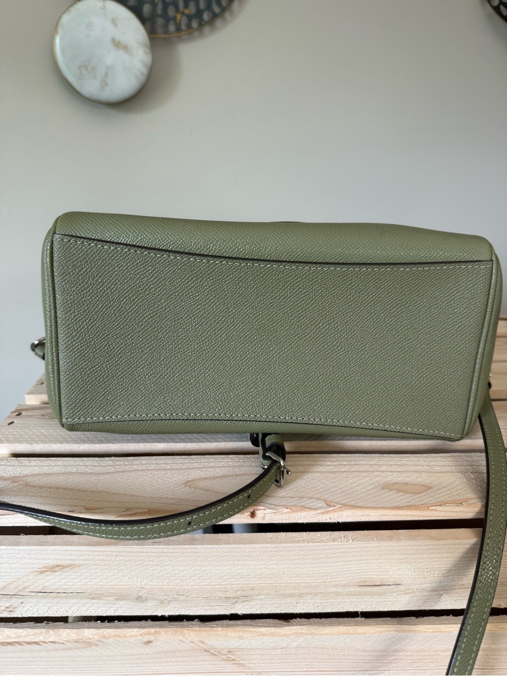 Coach Olive Green Mini Satchel Bag - Coach - Picture 5 of 6